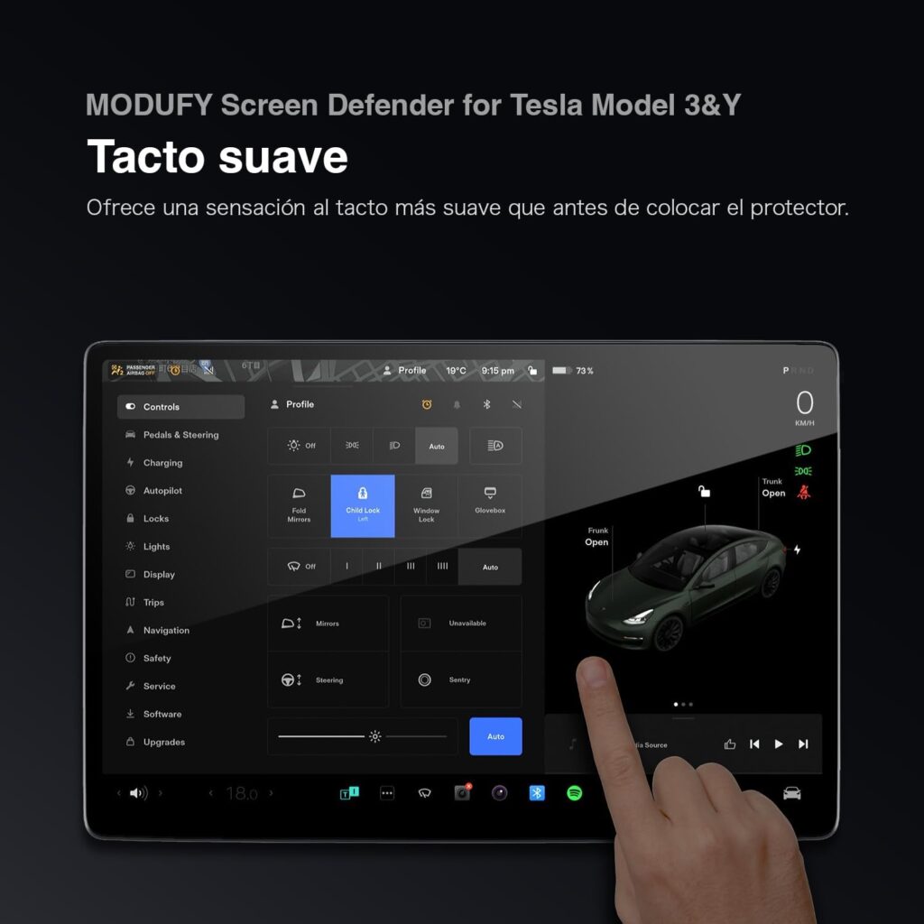 Protector de pantalla mate para Model 3 - Accesorios Tesla