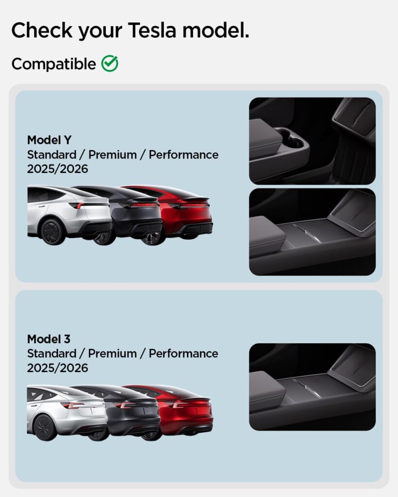 Organizador de consola Spigen - Accesorios Tesla