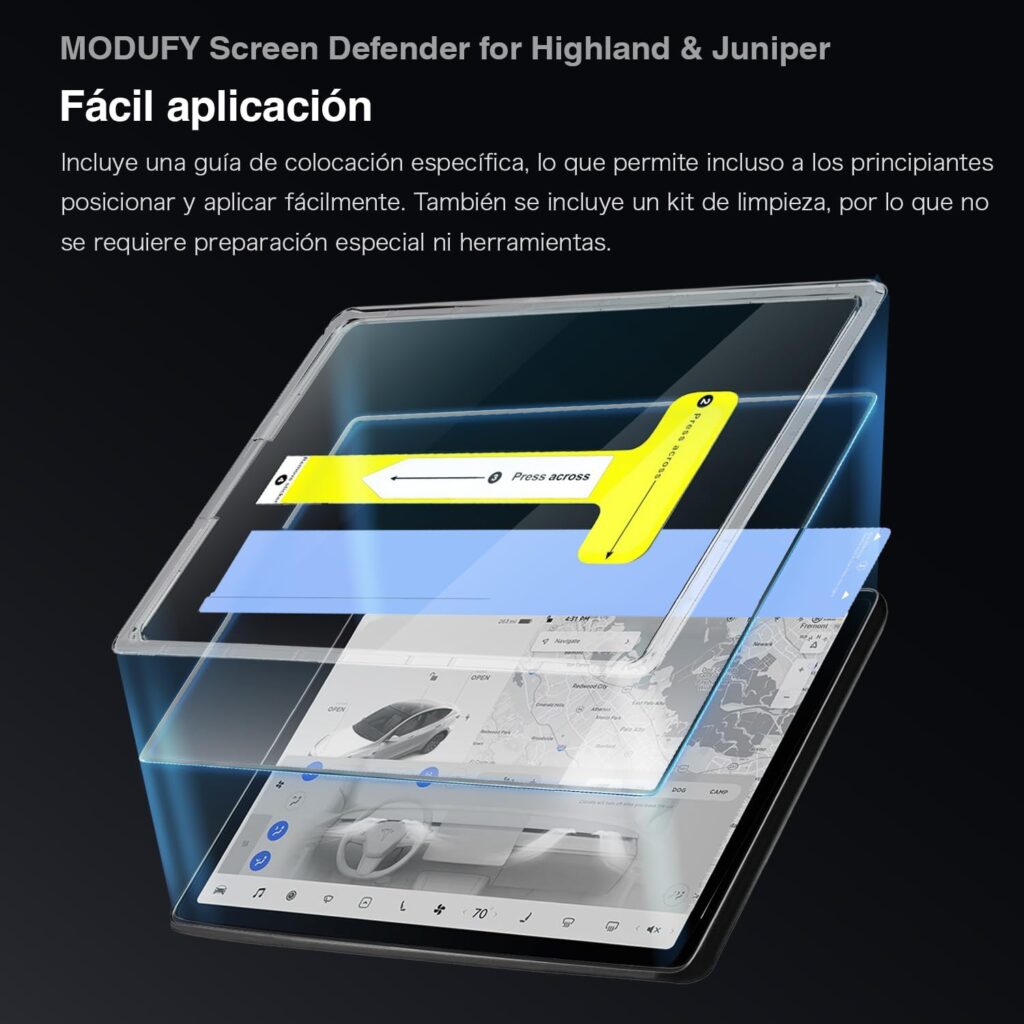 Protector de pantalla mate para Model 3 - Accesorios Tesla